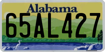 AL license plate 65AL427