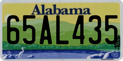 AL license plate 65AL435
