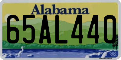 AL license plate 65AL440