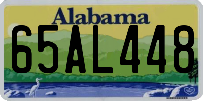 AL license plate 65AL448