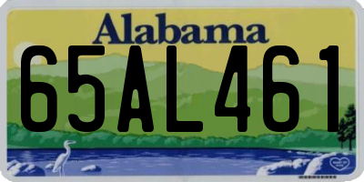 AL license plate 65AL461