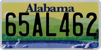 AL license plate 65AL462