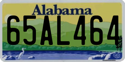 AL license plate 65AL464