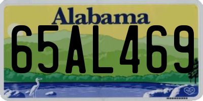AL license plate 65AL469