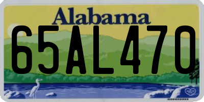 AL license plate 65AL470