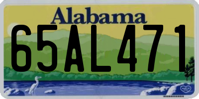 AL license plate 65AL471