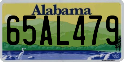 AL license plate 65AL479