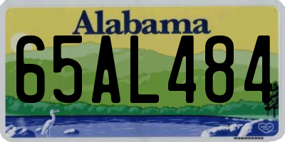 AL license plate 65AL484