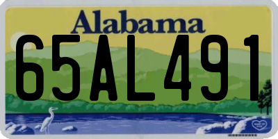 AL license plate 65AL491