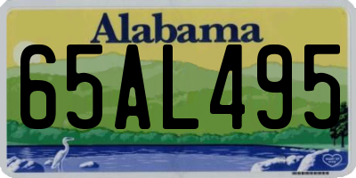 AL license plate 65AL495