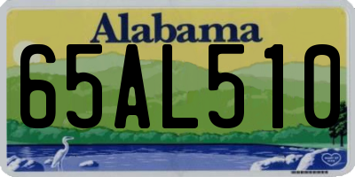 AL license plate 65AL510