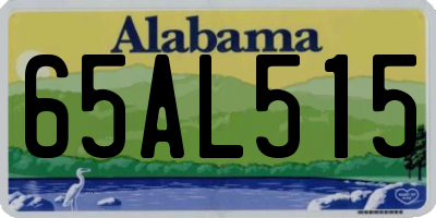 AL license plate 65AL515