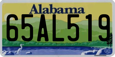 AL license plate 65AL519