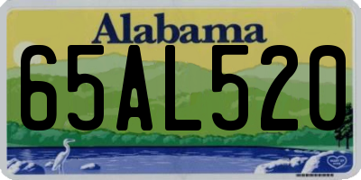 AL license plate 65AL520