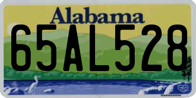 AL license plate 65AL528