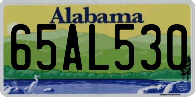 AL license plate 65AL530