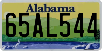 AL license plate 65AL544