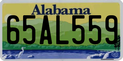 AL license plate 65AL559
