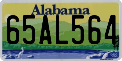 AL license plate 65AL564