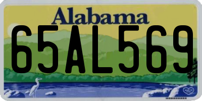 AL license plate 65AL569