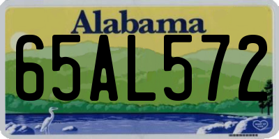 AL license plate 65AL572