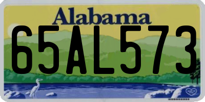 AL license plate 65AL573