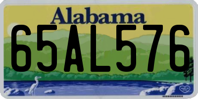 AL license plate 65AL576