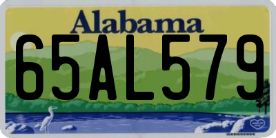 AL license plate 65AL579