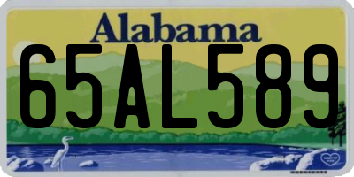 AL license plate 65AL589