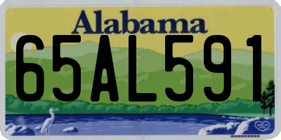 AL license plate 65AL591