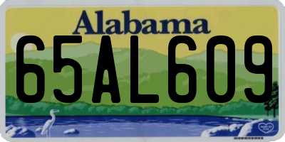 AL license plate 65AL609