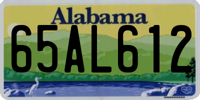 AL license plate 65AL612