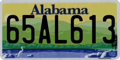 AL license plate 65AL613