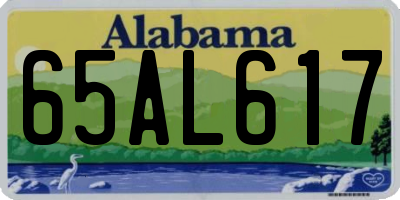 AL license plate 65AL617