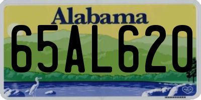 AL license plate 65AL620