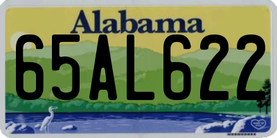 AL license plate 65AL622