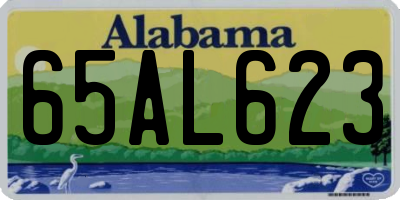 AL license plate 65AL623
