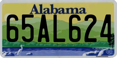 AL license plate 65AL624