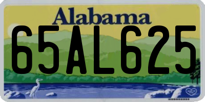 AL license plate 65AL625