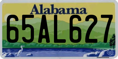 AL license plate 65AL627