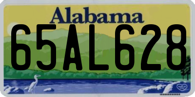 AL license plate 65AL628