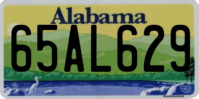AL license plate 65AL629