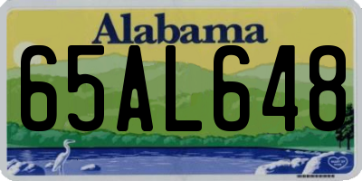 AL license plate 65AL648