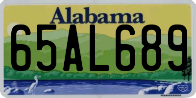 AL license plate 65AL689