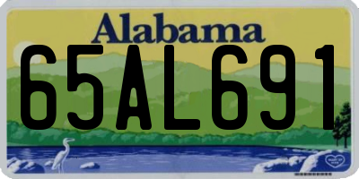 AL license plate 65AL691