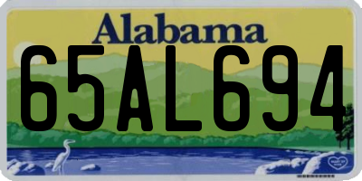 AL license plate 65AL694