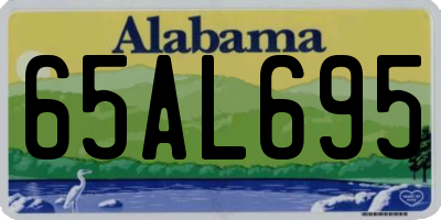 AL license plate 65AL695