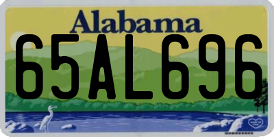 AL license plate 65AL696