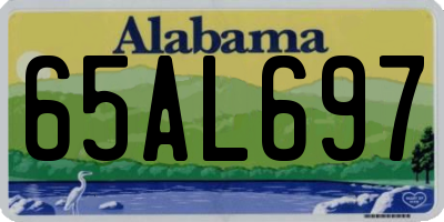 AL license plate 65AL697