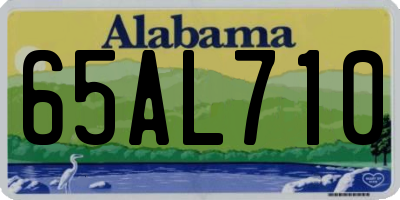 AL license plate 65AL710